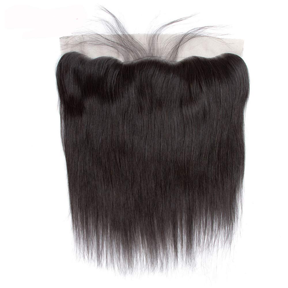 100% Unprocessed Brazilian Virgin Human Hair Ear to Ear Lace Frontal Remy Silky Straight Human Hair Lace Frontal (18 Inch 13x4 frontal)