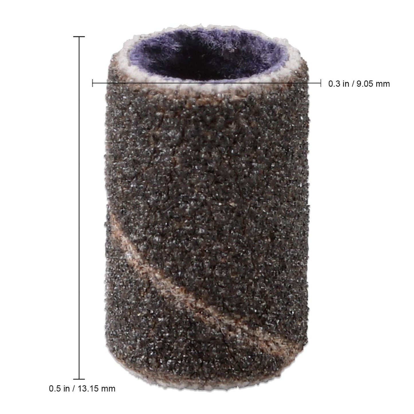 100 Pcs Large Black Nail Drill Bits Sanding Bands for Nail Drill 150 Coarse Grit – Nail File for Acrylic Nail Gel Manicures Pedicure