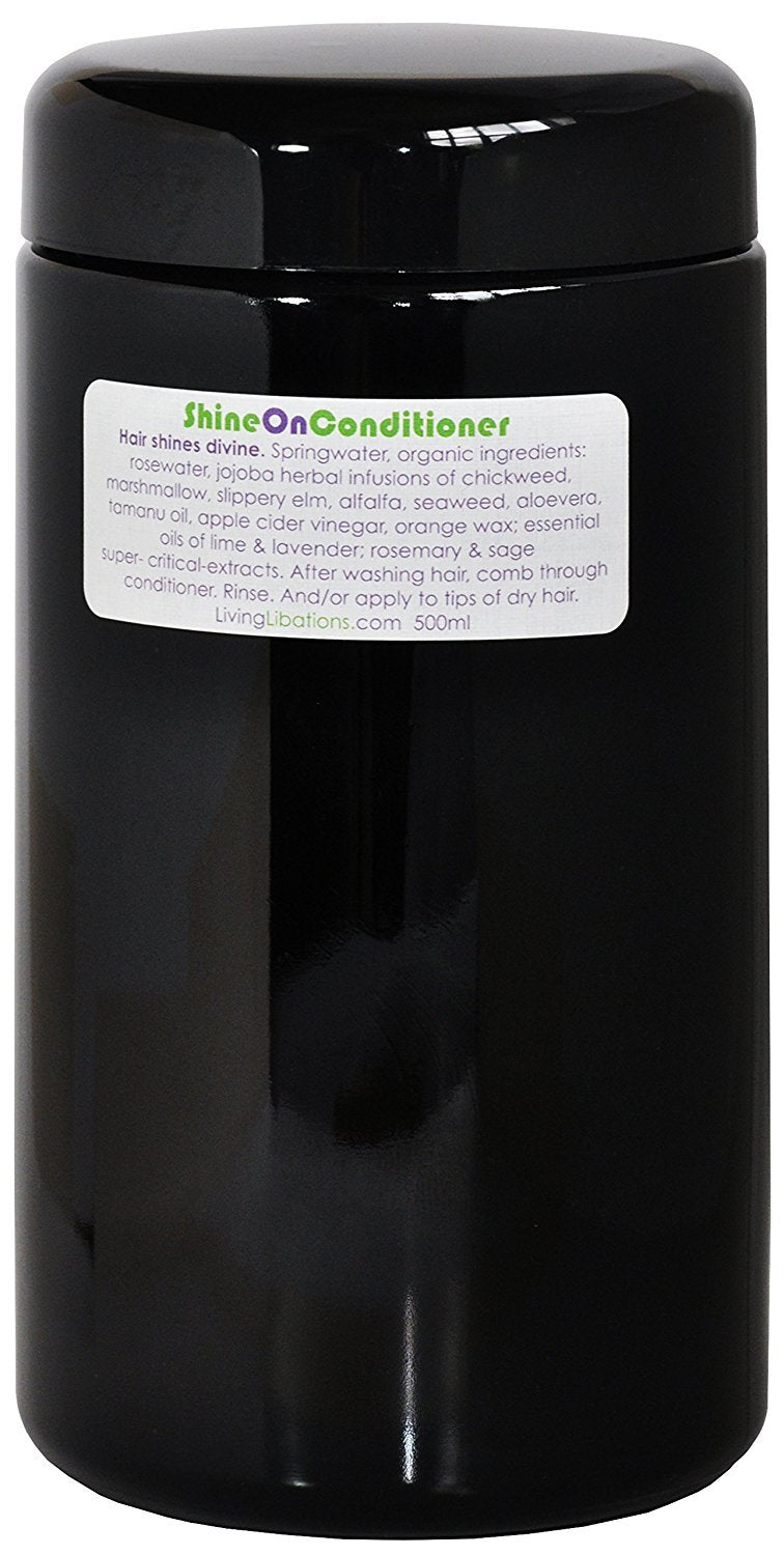 LIVING LIBATIONS - Organic Shine On Conditioner | Natural, Wildcrafted Clean Beauty (16.9 oz | 500 ml)