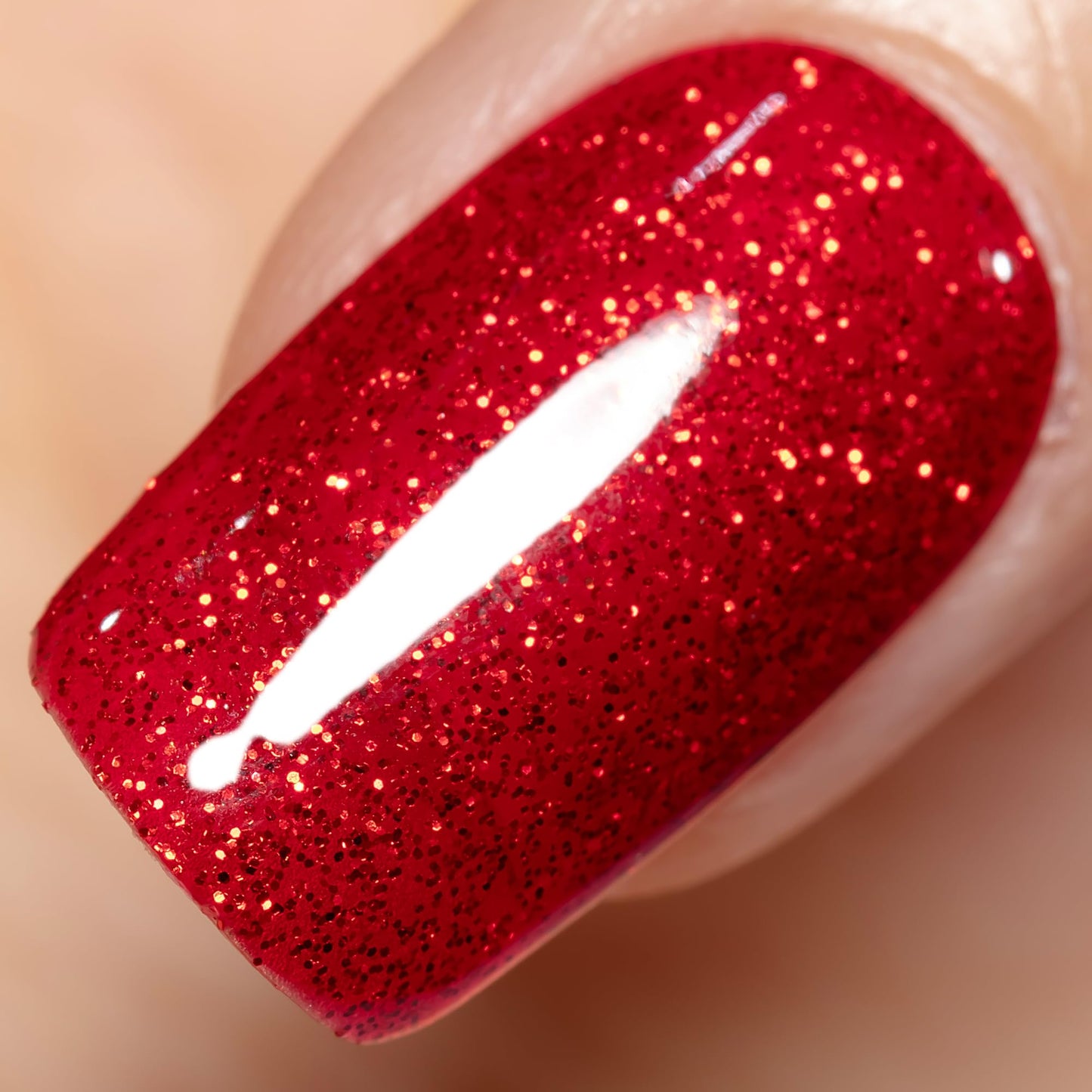 YTD Likomey Gel Nail Polish,15ml Red Glitter UV Nails Gel,Shiny Sparkly Salon Home DIY UV Manicure Nail Art Varnish,SF440