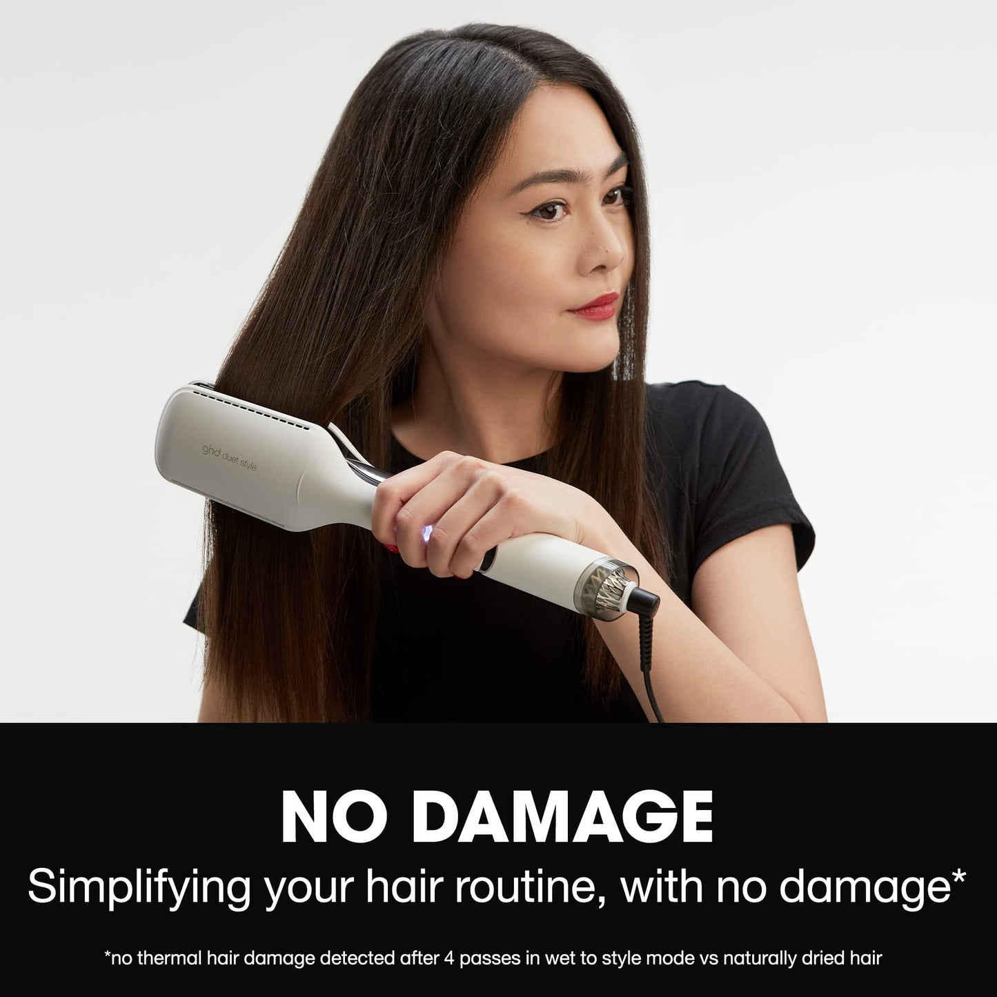 ghd Duet Style Power Couple ― Duet 2-in-1 Hot Air Hair Styler (Black) with Sleek Talker Wet to Sleek Hair Styling Oil (3.2 fl. Oz.)