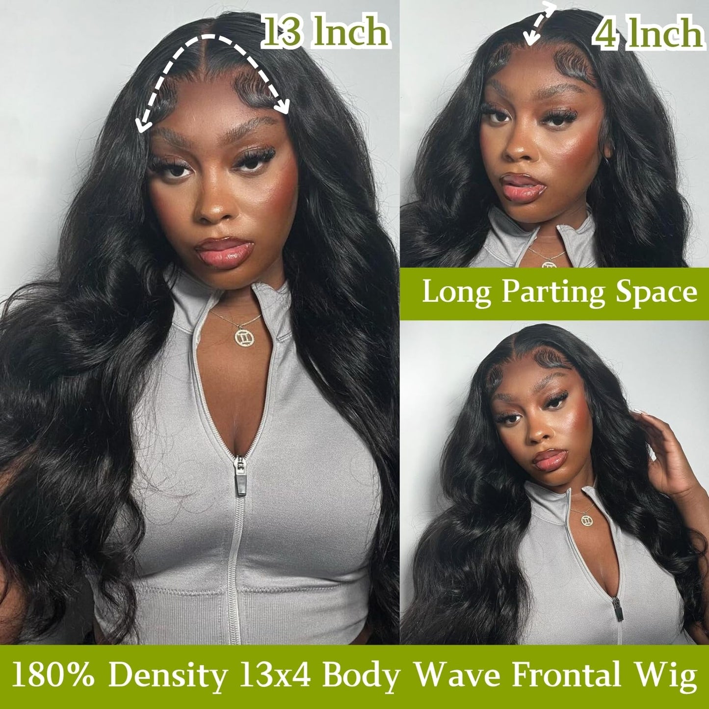 MAKATI Body Wave Lace Front Wigs Human Hair Pre Plucked 13x4 HD Lace Frontal Wigs Human Hair 180 Density Glueless Wig Body Wave Human Hair Lace Front Wigs for Black Women 26 Inch