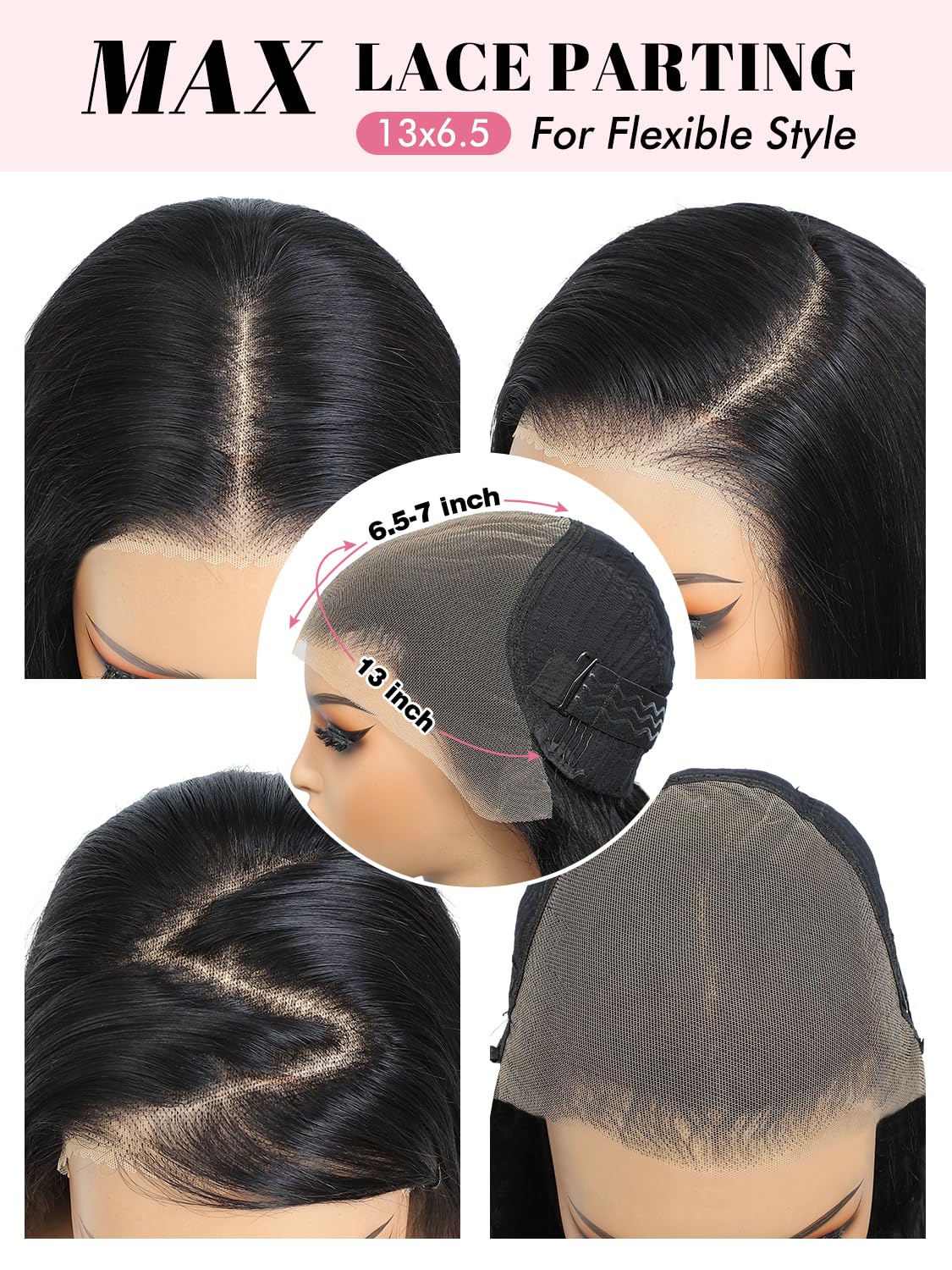 250 Density Glueless 13x6.5 Hd Full Lace Front Wigs Human Hair Pre Plucked Pre Cut,Body Wave Lace Frontal Wigs Human Hair, 15A 3D Dome Cap Ready To Wear Glueless Bleached Knots Lace Front Wig 20 Inch