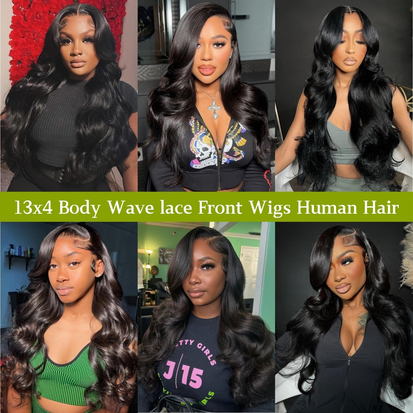 MAKATI Body Wave Lace Front Wigs Human Hair Pre Plucked 13x4 HD Lace Frontal Wigs Human Hair 180 Density Glueless Wig Body Wave Human Hair Lace Front Wigs for Black Women 26 Inch