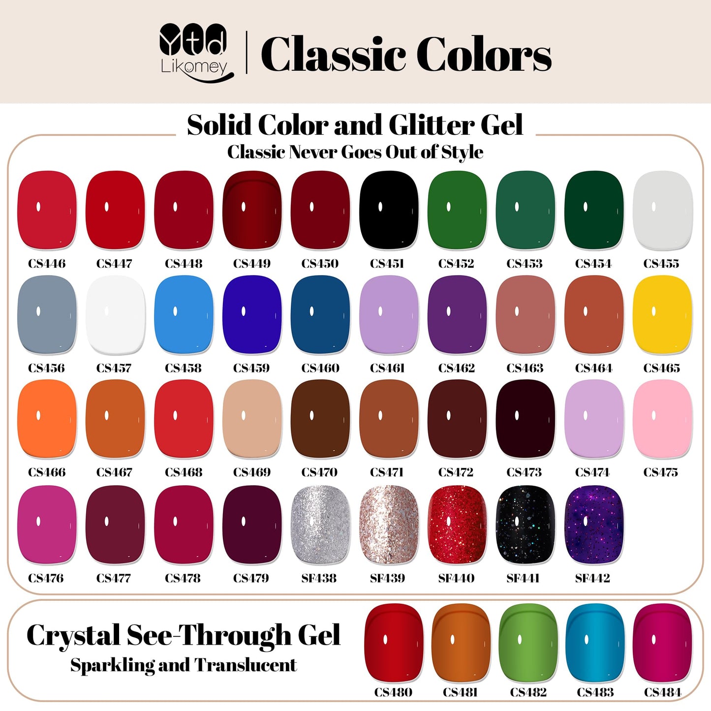 YTD Likomey Gel Nail Polish,15ml Red Glitter UV Nails Gel,Shiny Sparkly Salon Home DIY UV Manicure Nail Art Varnish,SF440