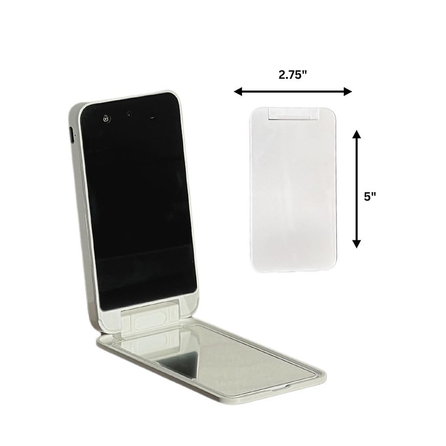 Bluestone Sunshield Sun Smart UV Makeup Mirror - Makeup Vanity Mirror, Ideal for Travel with Advanced Sun Protection Detection, USB Charging, Backup Power
