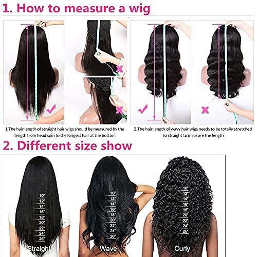 You Excelent 13x4 HD Transparent Curly Lace Front Wig Human Hair For Black Women 9A 150% Denisty Frontal Wigs Human Hair Pre Plucked with Baby Hair Natural Black Color (24, Curly Wig)