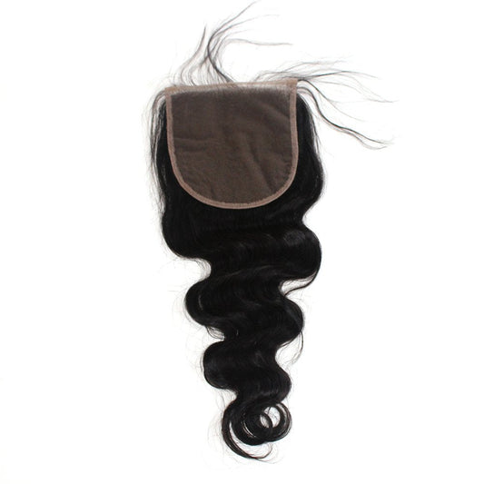 ZigZag Hair 5x5 Lace Closure With Baby Hair Body Wave Medium Brown Human Hair Brazilian Virgin Hair Closure Free Part Bleached Knots Natural Color (18'', Body Wave)