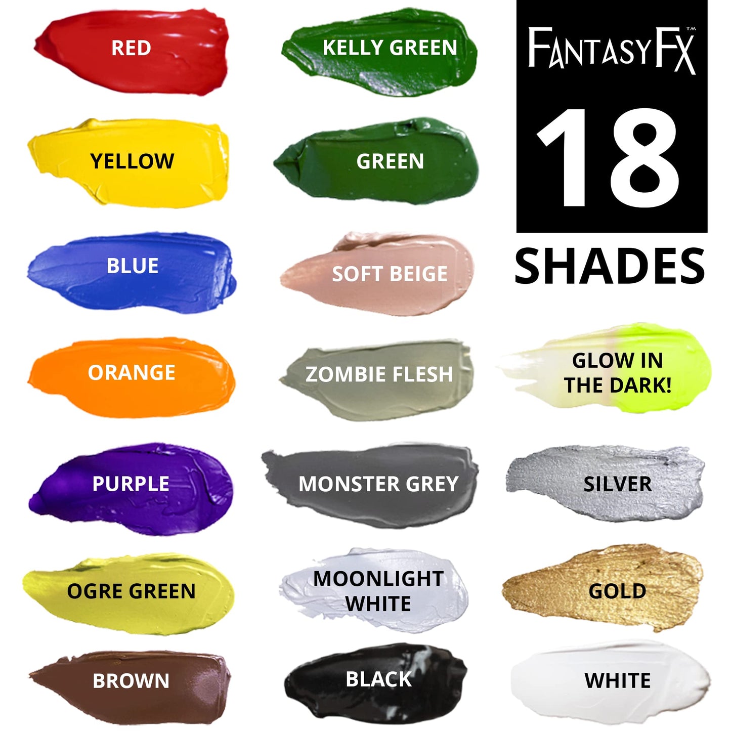 Mehron Makeup Fantasy FX Cream Makeup | Water Based | Halloween | Yellow Face & Body Paint For Adults 1 fl oz (30ml) (YELLOW)
