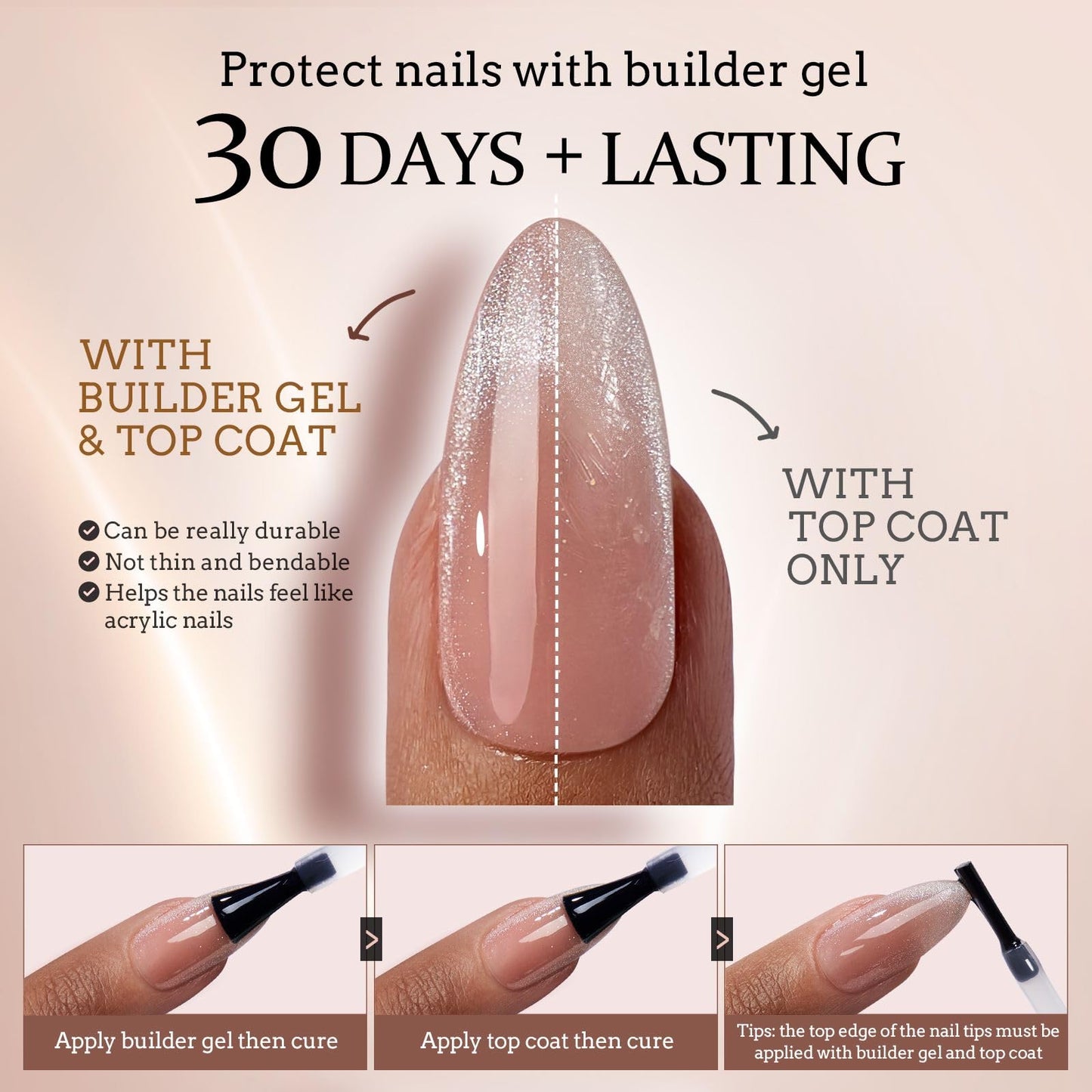 BTArtboxnails XCOATTIPS Press on Nails - Cat Eye Christmas Press on Nails, French Tip Nails Long Coffin Nail Tips, Soft Gel Nails False Nail, Soak Off Acrylic Fake Nails Extensions