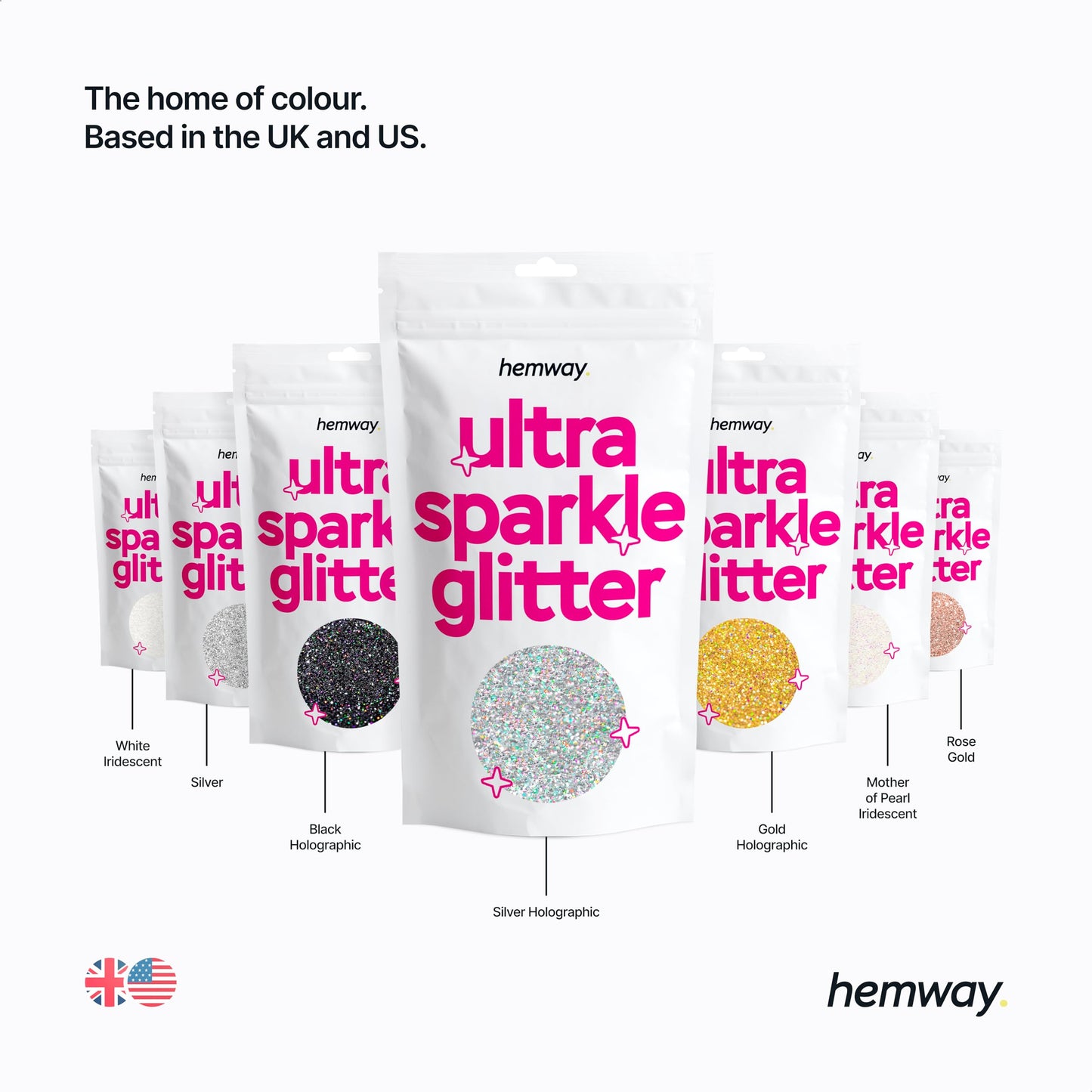 Hemway Premium Multi Purpose Glitter Dust Powder 100g / 3.5oz Arts & Crafts Wine Glass Decoration Weddings Cards Flowers Cosmetic Face Eye Body Nails Skin Hair (Champagne)