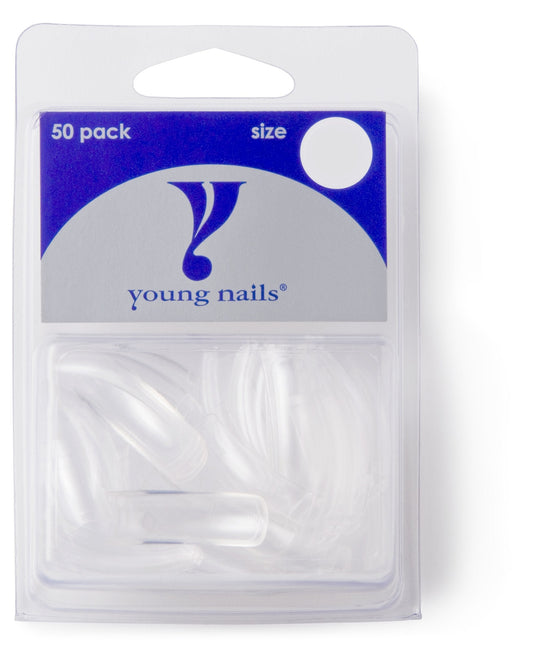 Young Nails False Nail Tips 5, Clear