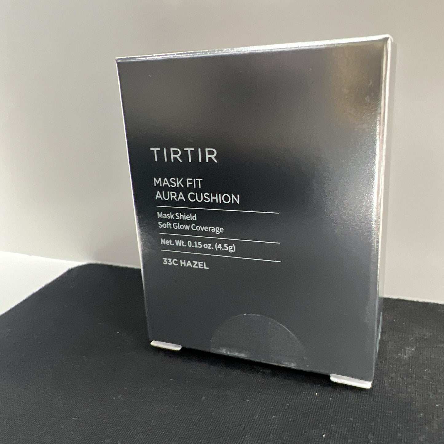 [*Mini Size*] TIRTIR Aura Glow Silver Cushion | Korean Cushion Foundation, (#33C Hazel, 0.15 Fl Oz)