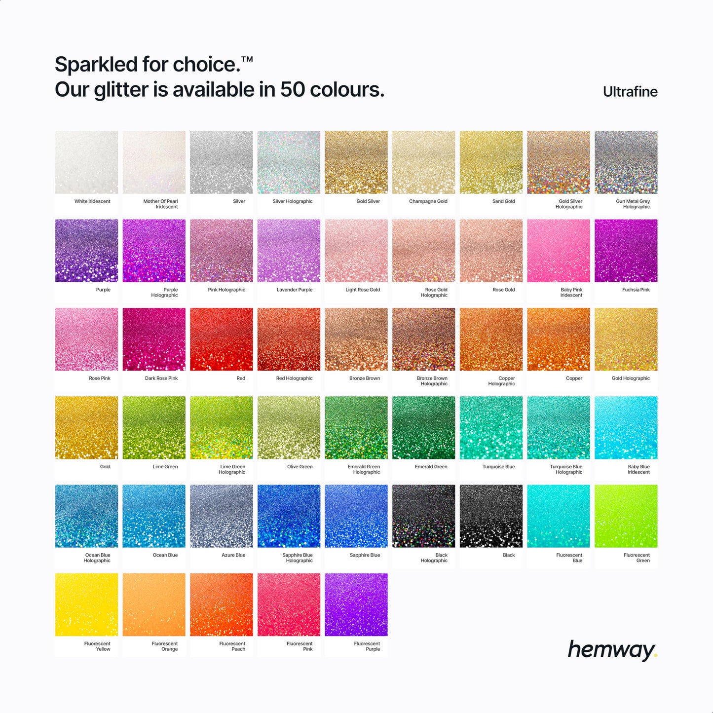 Hemway Premium Multi Purpose Glitter Dust Powder 100g / 3.5oz Arts & Crafts Wine Glass Decoration Weddings Cards Flowers Cosmetic Face Eye Body Nails Skin Hair (Champagne)