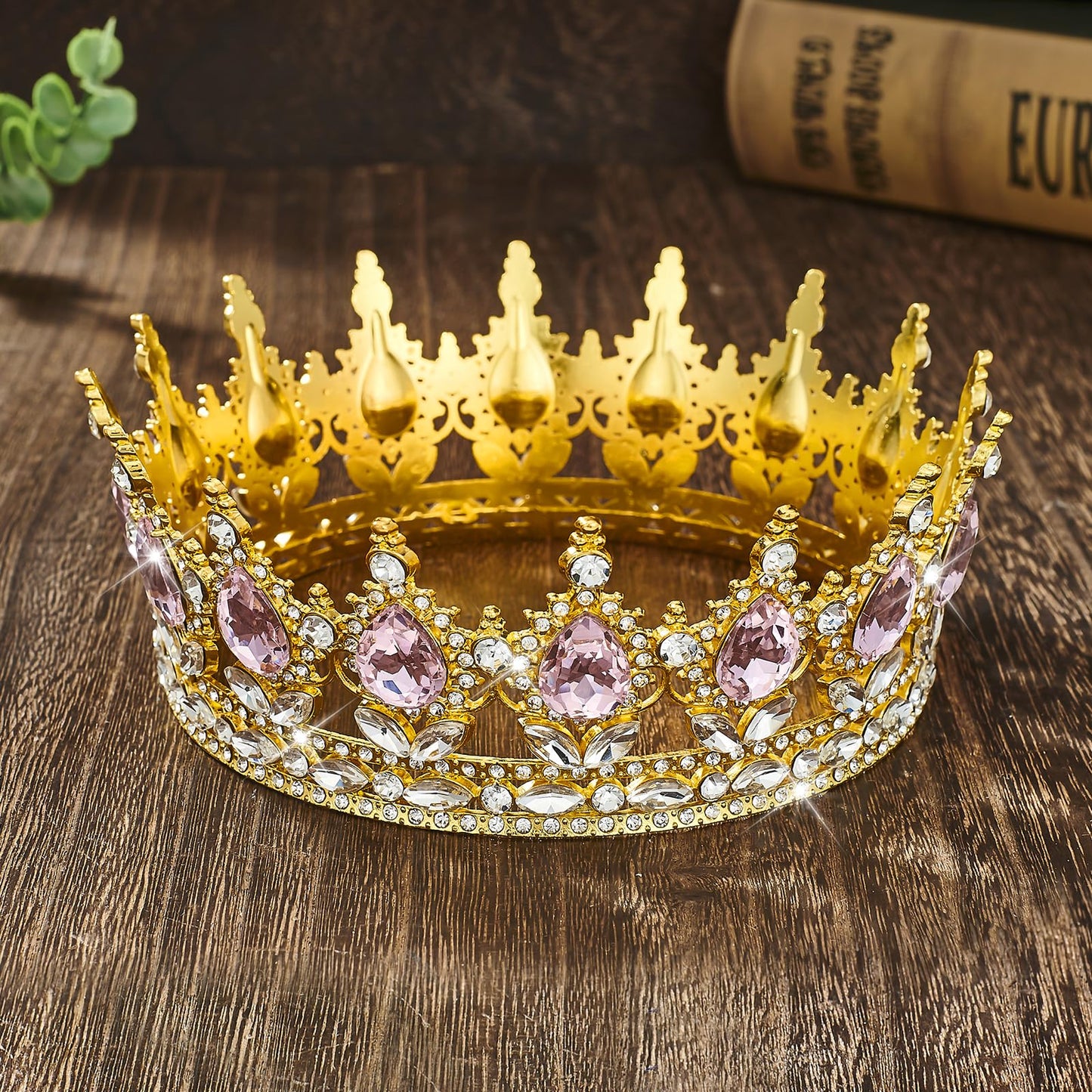 YOUlDIANZI Queen Crown Rhinestone Wedding Crowns and Tiaras for Women Costume Party Hair Accessories Princess Birthday Crown Crystal Bridal Crown
